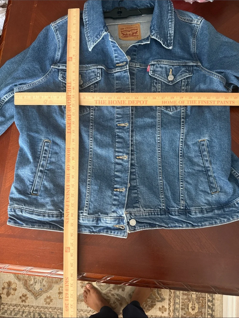 Levi's Blue Denim Jacket - Classic Trucker Style heavy Sz 3X